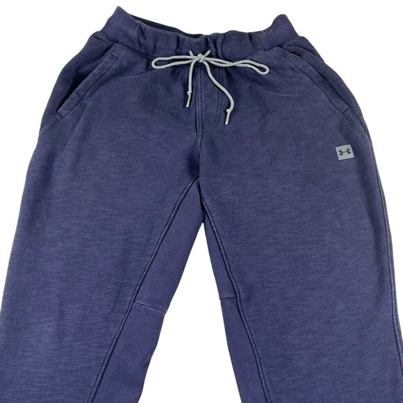 Under Armour Fitted Jogger Pants Mens Large Blue Drawstring Athleisure Comfort - Picture 5 of 7